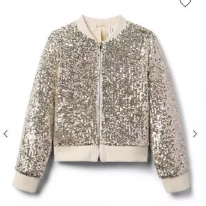 Janie and Jack The Sequin Bomber Jacket